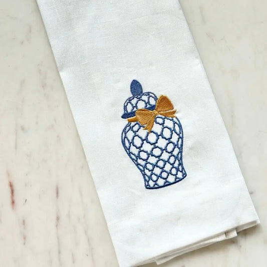 Ginger Jar Linen Towel