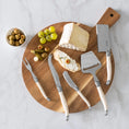 Load image into Gallery viewer, 5-Piece Laguiole Cheese Knife & Slicer Set Faux Ivory Handle
