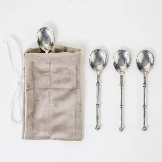 Italian Pewter Spoon Set